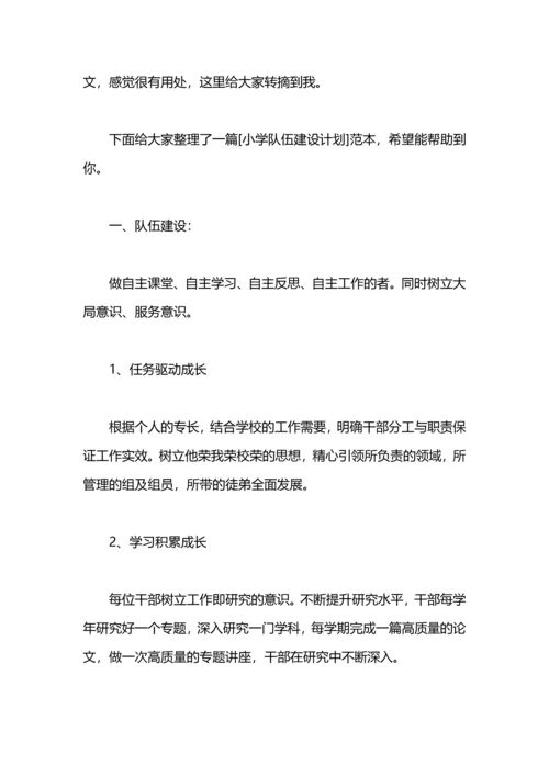 渤海小学2020年两支队伍建设工作计划.docx