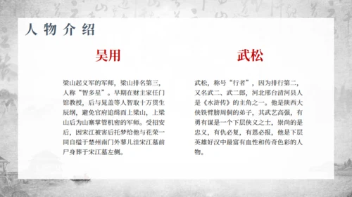 古典名著《水浒传》通用PPT模板