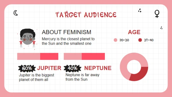 女孩力量卡通人物通用PPT模板