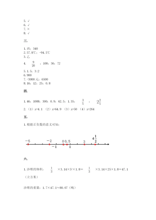 成都外国语学校小升初数学试卷及参考答案【预热题】.docx
