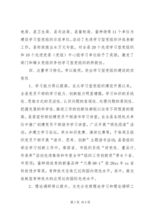 学习型党组织建设情况汇报.docx
