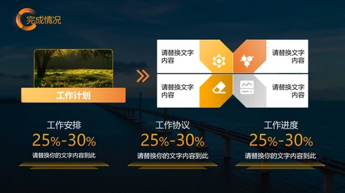 黄色商务风工作汇报PPT模板