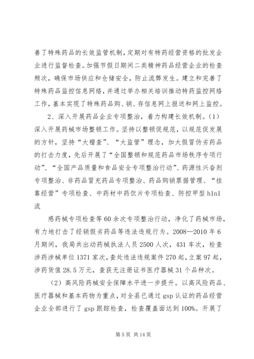 分管区长在全区创建国家药品安全示范区工作督查会议上的讲话范文 (5).docx