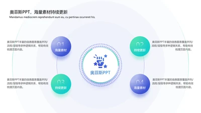 简约通用列表循环关系1项PPT