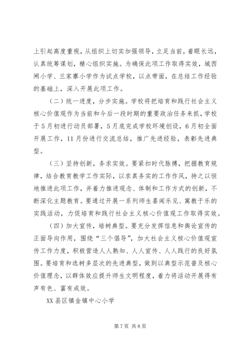 践行社会主义核心价值观主题教育实施方案 (2).docx