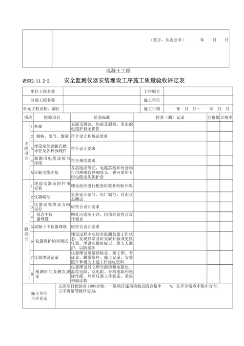 安全监测设施安装单元工程施工质量验收评定表.docx