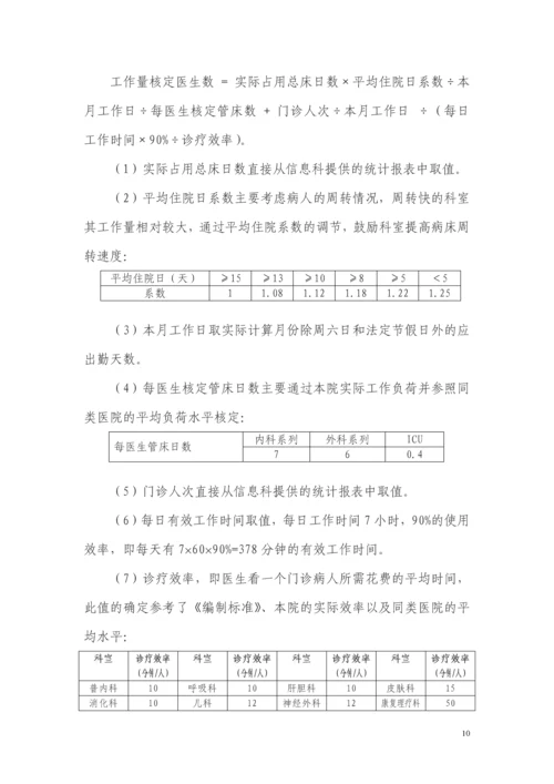 医院绩效工资管理实施方案.docx
