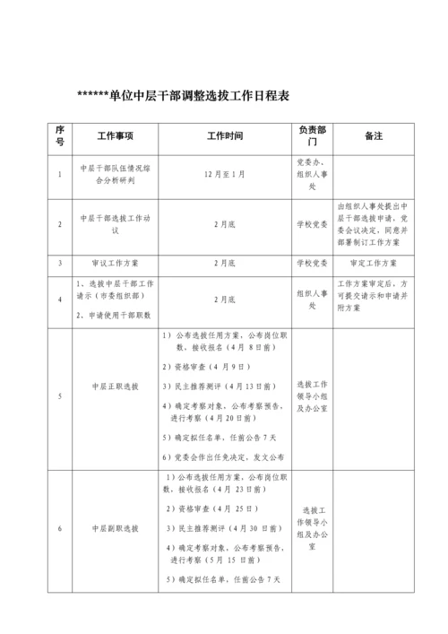 单位中层领导干部选拔任用工作专业方案.docx