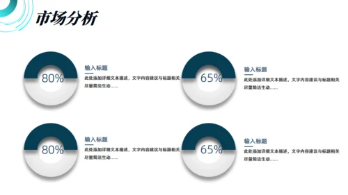 科技感风格的商业计划书通用PPT模板
