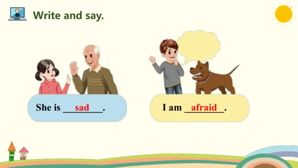 Unit 6 How do you feel Part A Let's learn & Write 