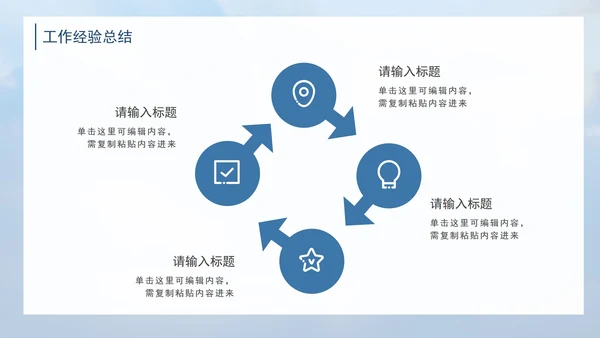夕阳天空大气商务PPT模板