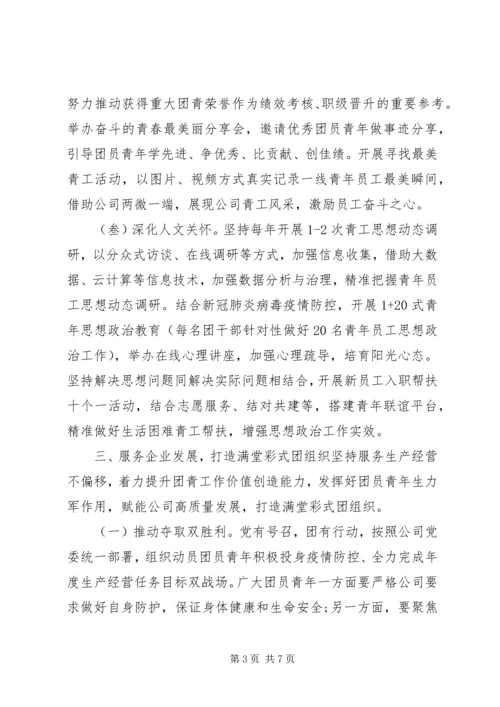 共青团和青年工作要点.docx
