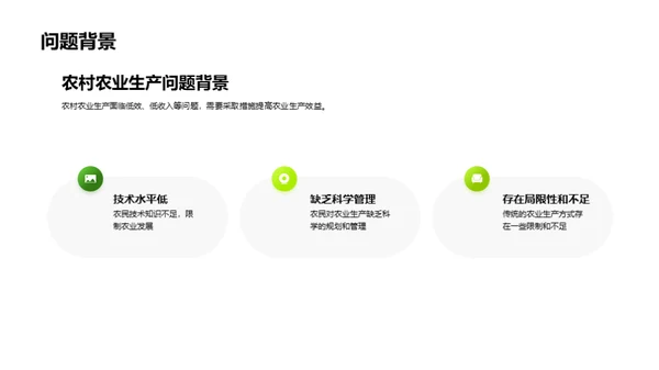 推广农业科技，提高农业生产效益