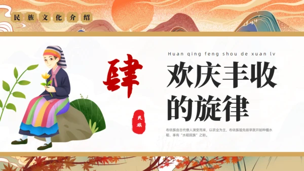 走进布依族文化通用PPT模板