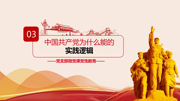 党支部党校微党课中国共产党为什么能PPT模板