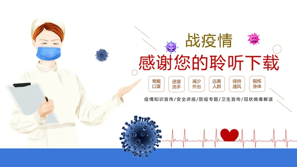 如何预防新型冠状病毒知识解读PPT