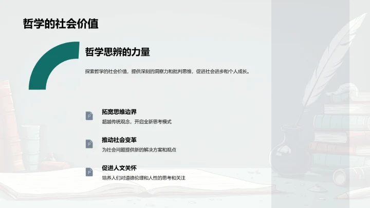 哲学研究展望PPT模板