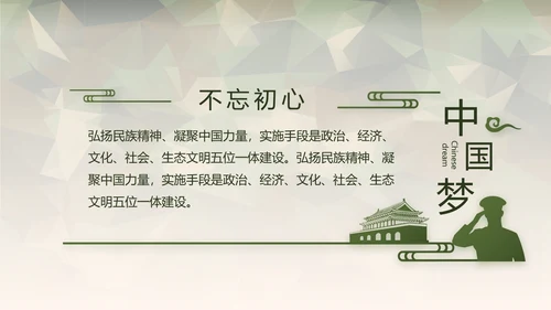 迷彩风格青春梦强军梦部队教育演讲动态PPT