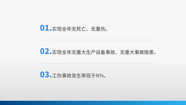 灰色简约风安全管理部年度工作计划PPT模板