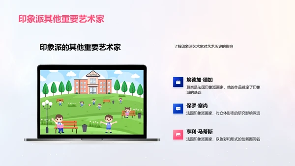 印象派艺术解读PPT模板
