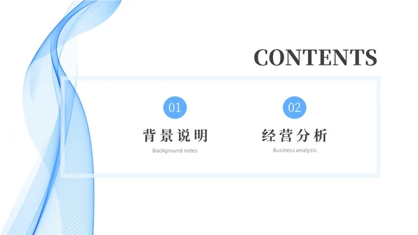 蓝色水彩简约科技经营分析报告汇报PPT课件问题分析与解决