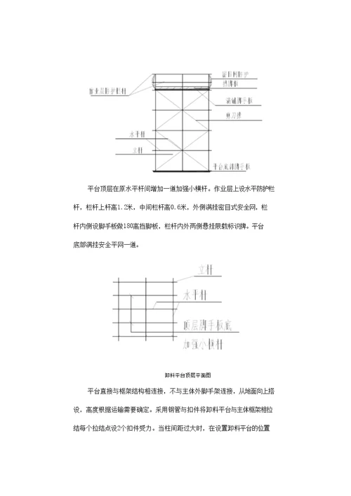 落地式卸料平台施工方案