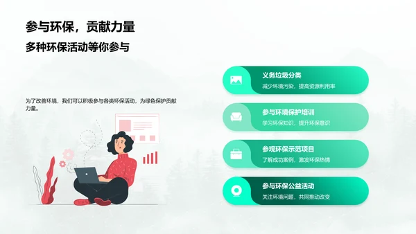 社区植树与环保