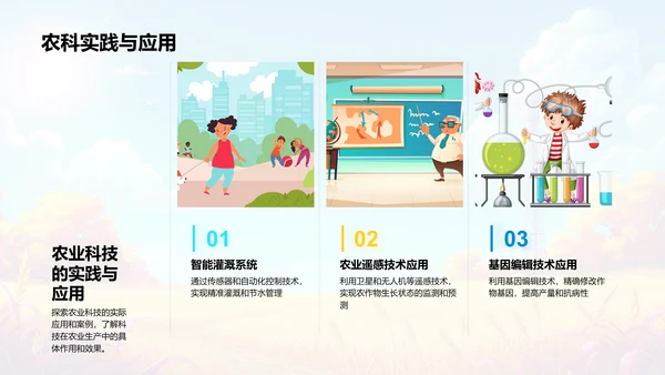 农业科技应用探讨PPT模板