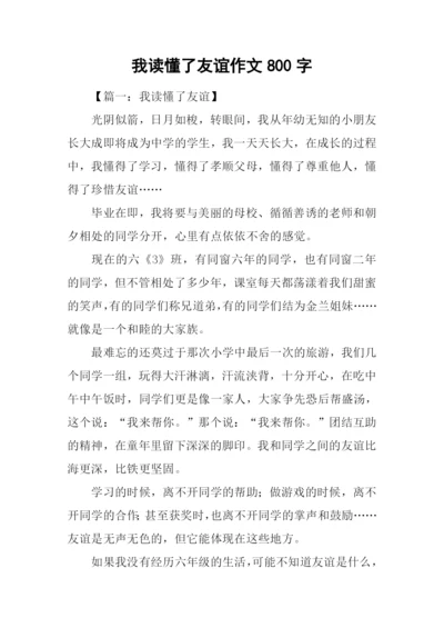 我读懂了友谊作文800字.docx