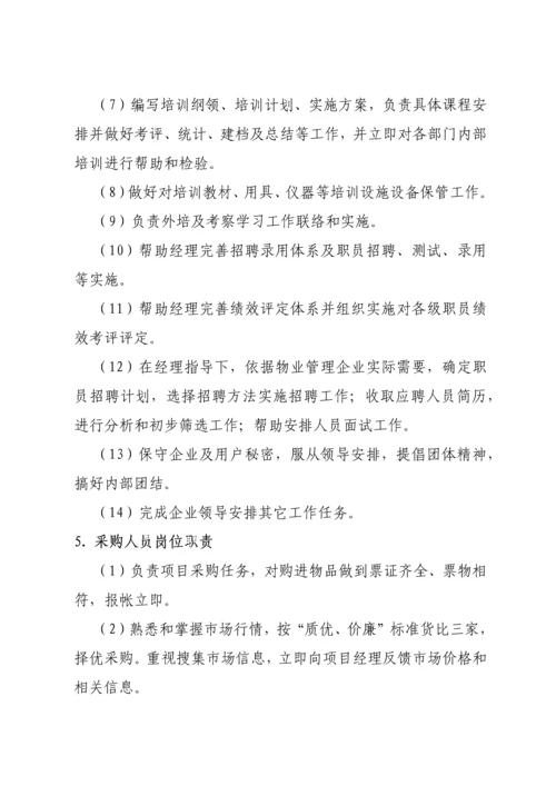 物业公司岗位基础职责全.docx