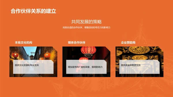 橙色现代商务城市文化活动策划PPT模板