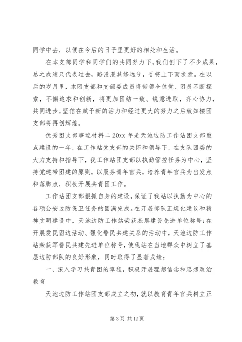 优秀团支部先进事迹材料.docx