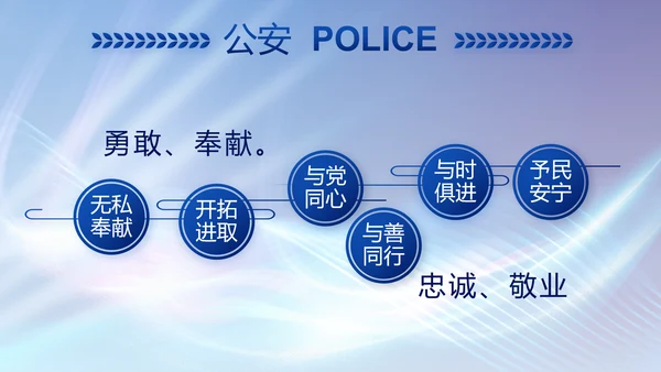 大气公安年终工作总结新年计划PPT