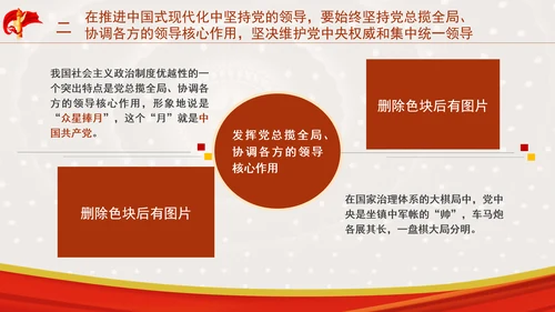 推进中国式现代化必须坚持中国共产党领导专题党课PPT
