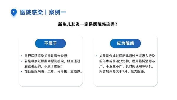 蓝色商务简约医院感染诊断标准培训PPT模板院感知识培训
