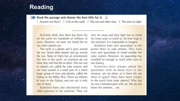 外研版八年级下册Module 3 Journey to space Unit 2  课件（共16张P