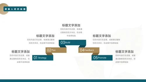 绿金植系个人自我介绍PPT模板