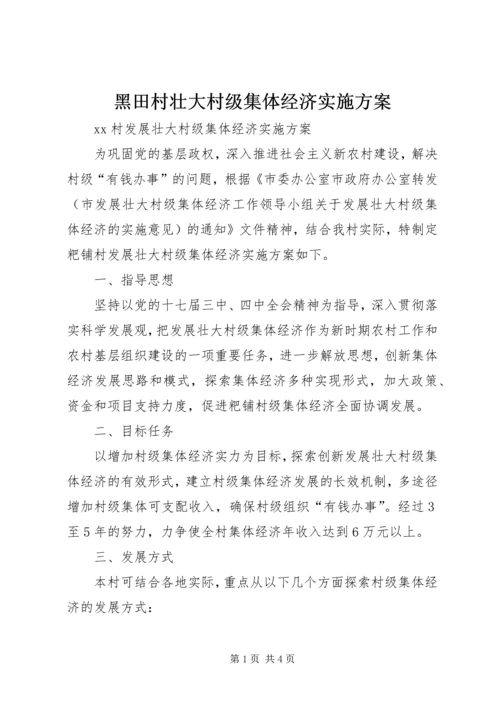 黑田村壮大村级集体经济实施方案 (2).docx