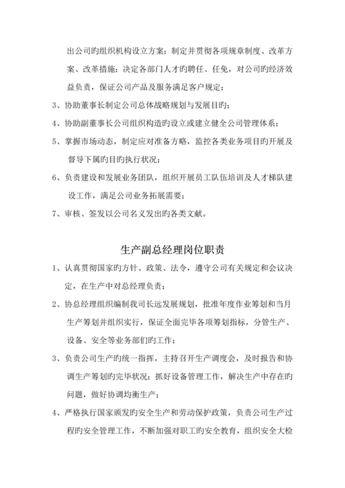 公司高层岗位基本职责.docx