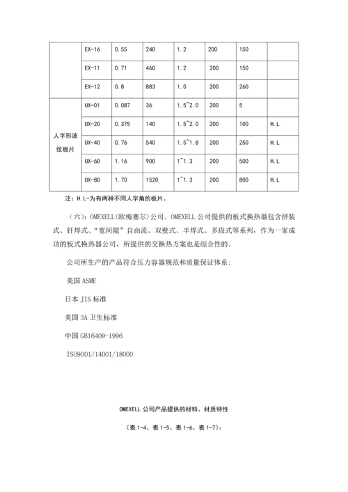 板式换热器热力计算及分析(整合).docx