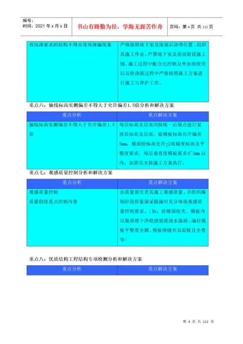 建筑工程质量策划书范本.docx