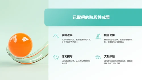 绿色几何风研究生组会汇报PPT模板