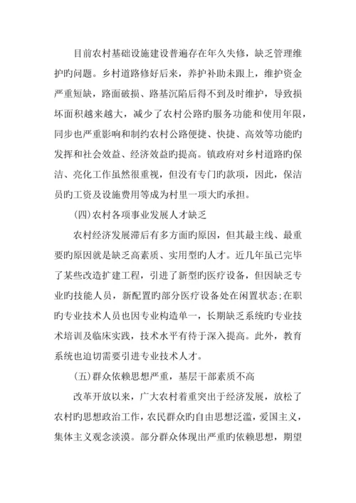 农村调研报告范文.docx