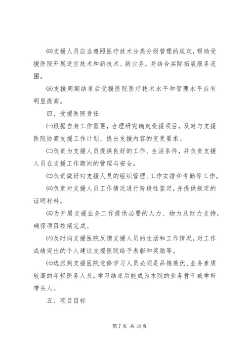 医学院附属医院对口支援我市医疗卫生工作签约仪式主持词.docx