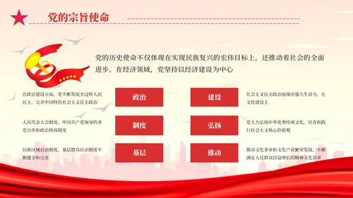 红色7.1建党节党政课件PPT模板