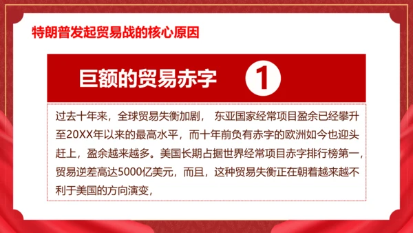 中美贸易分析PPT模板