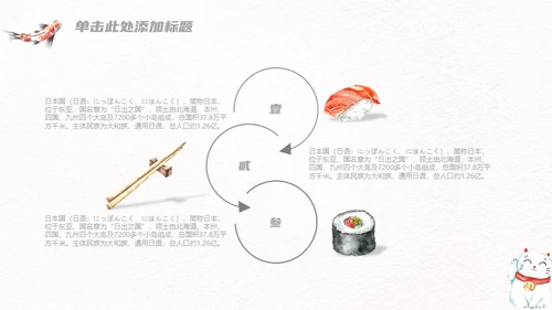 日系小清新kitty猫通用PPT模板