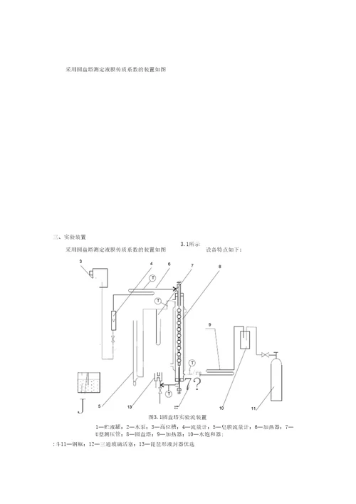 实验2圆盘塔中二氧化碳吸收的液膜传质系数测定