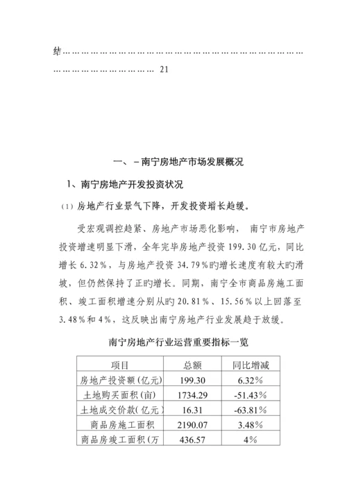 南宁房地产市调年度专项报告.docx