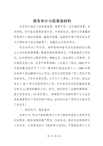 债务审计小组事迹材料.docx